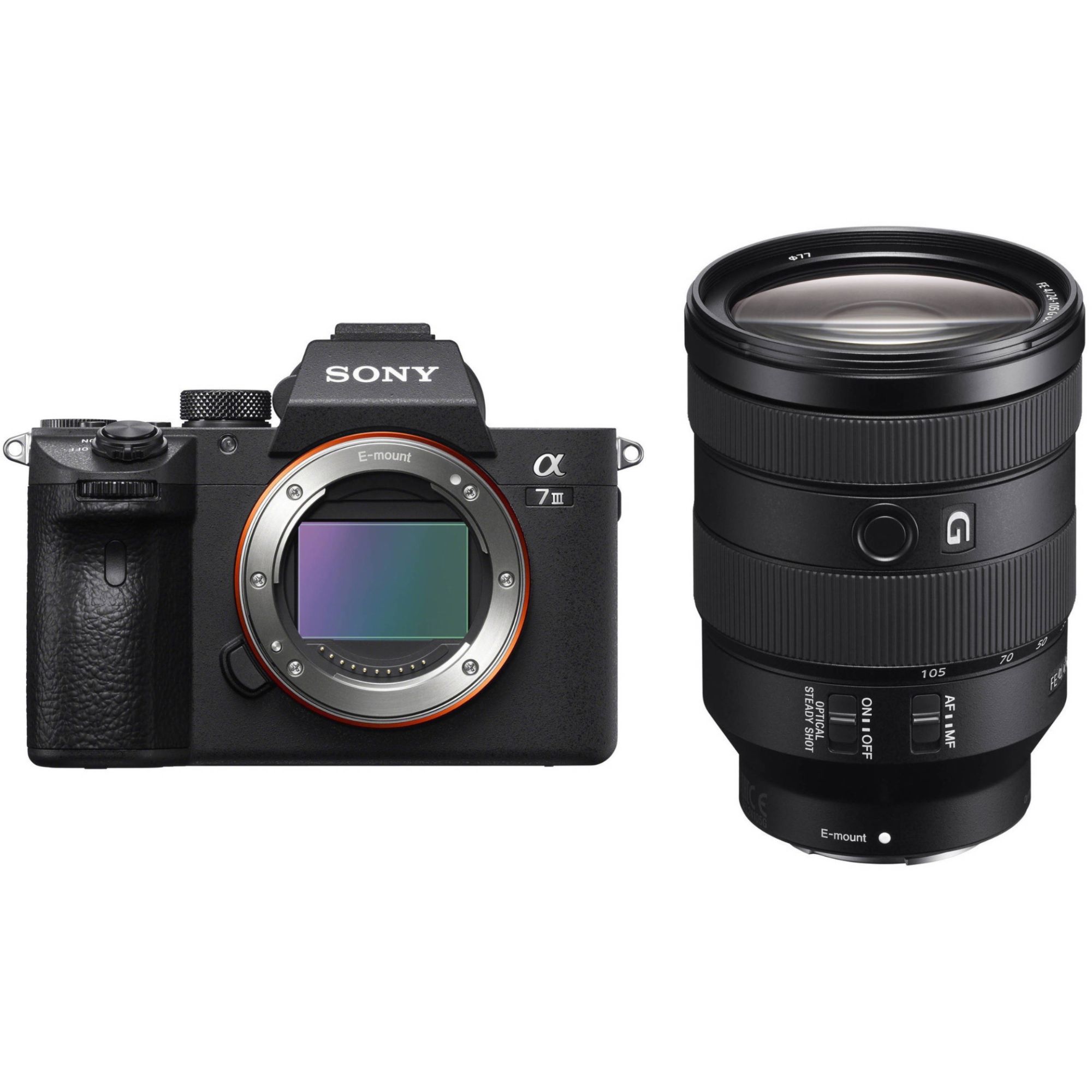 Sony Alpha 7 III + SEL FE 24-105 mm f/4 G OSS Camera