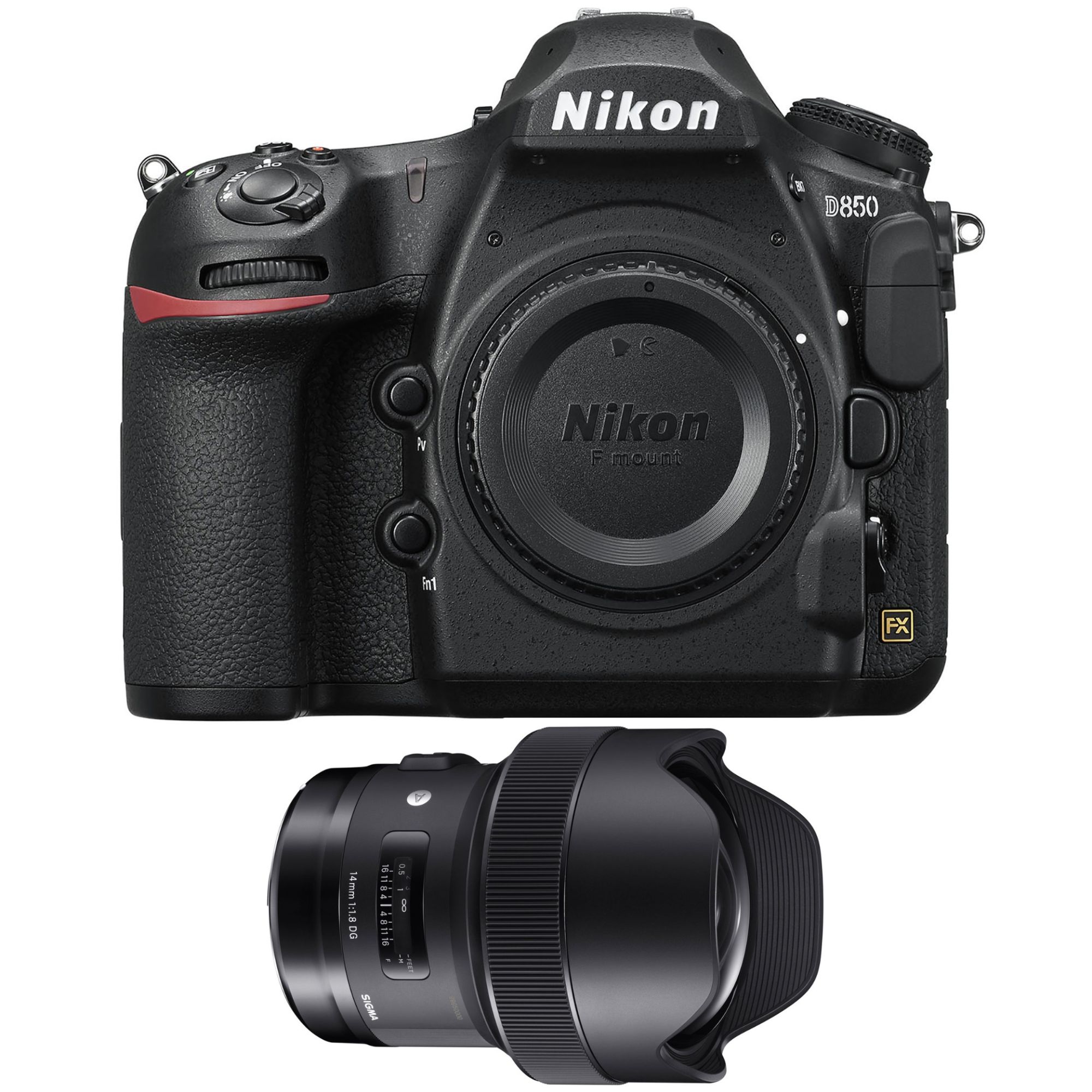 Nikon D850 Nu + Sigma 14mm F1.8 DG HSM Art Camera