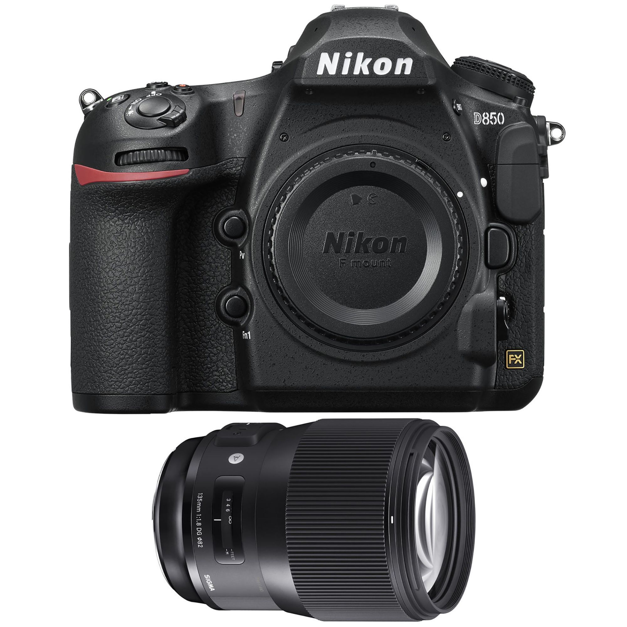 Nikon D850 + Objetivo Sigma 135mm F1.8 DG HSM Art