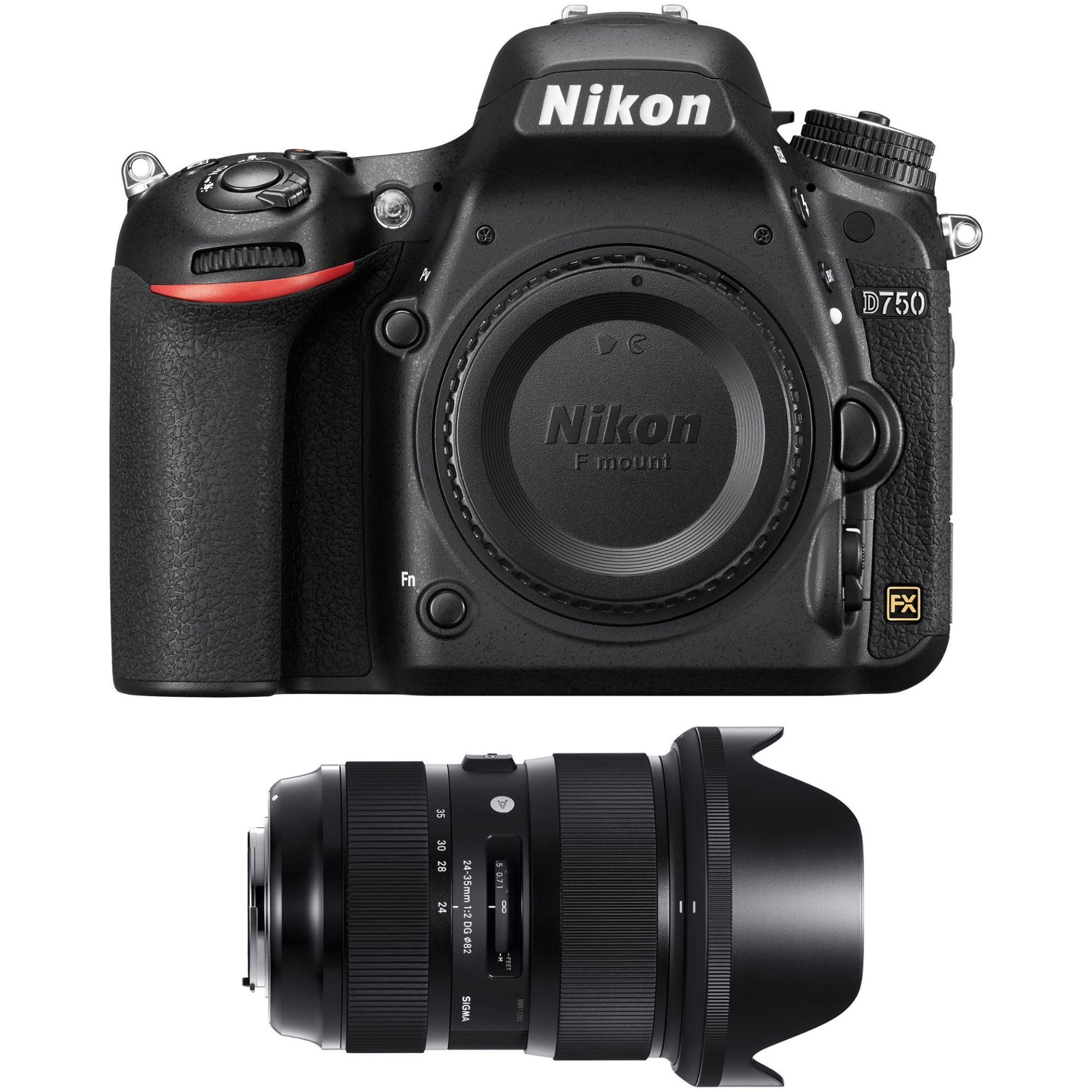 Appareil photo Nikon D750 + Objectif Sigma 24-35mm f/2 DG HSM Art
