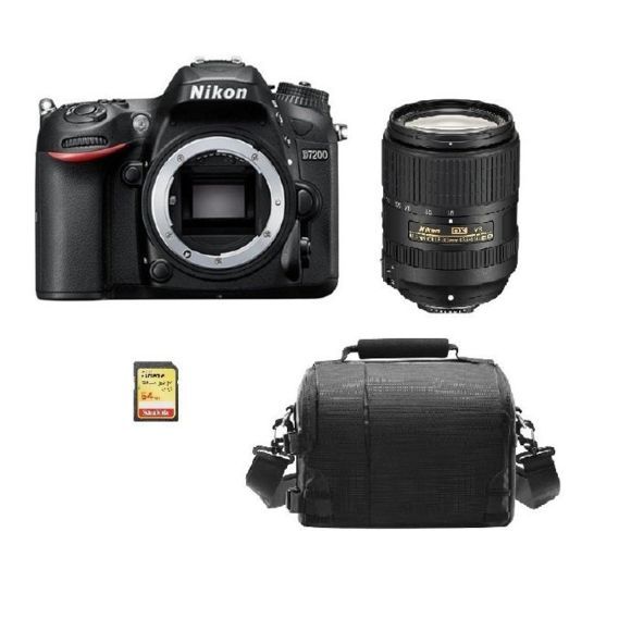 Nikon D7200 24.2MP DSLR Camera with AF-S 18-300mm F3.5-6.3G ED VR DX Lens and 64GB SD Card