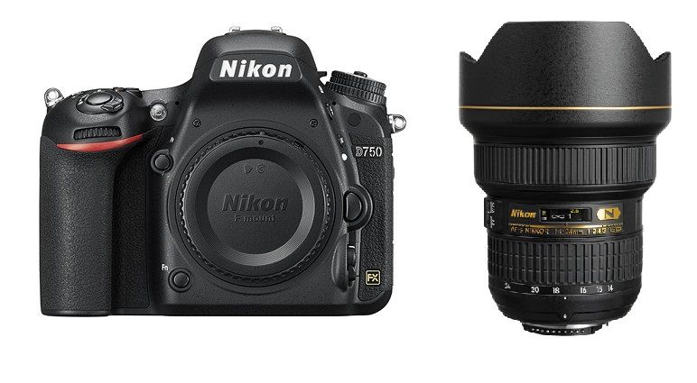 Appareil photo Nikon D750 24,3 MP avec objectif AF-S 14-24 mm f/2,8 G ED
