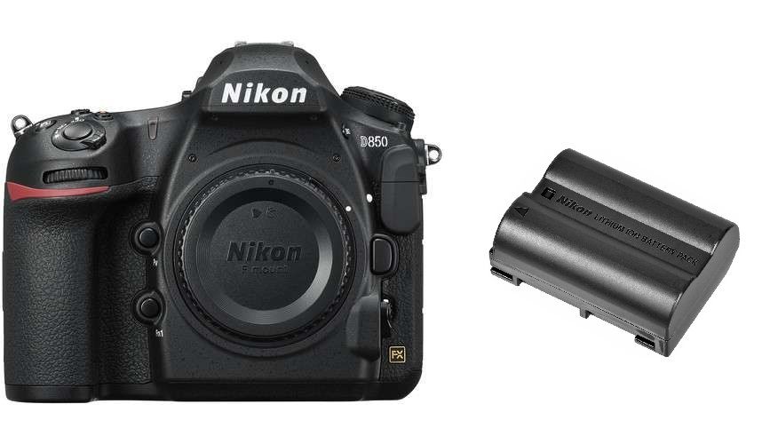 Appareil photo reflex numérique Nikon D850 45,7 mégapixels + batterie EN-EL15A