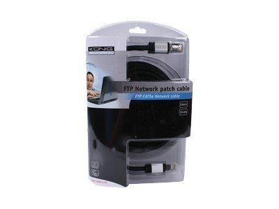 König RJ-45 to RJ-45 Cable - 10m - FTP - CAT 5e - Black