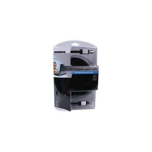 König RJ-45 to RJ-45 Cable - 10m - FTP - CAT 5e - Black