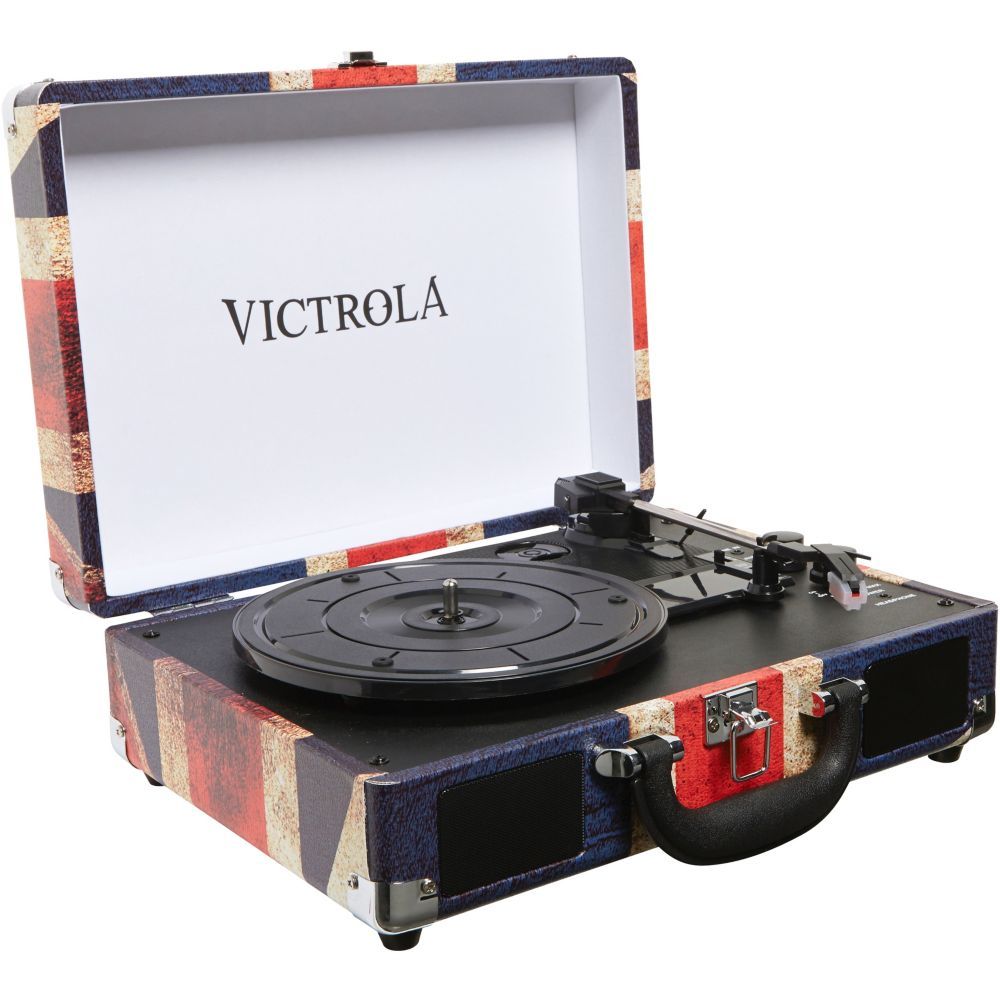 VICTROLA Vintage Bluetooth Vinyl Player Case - UK Flag