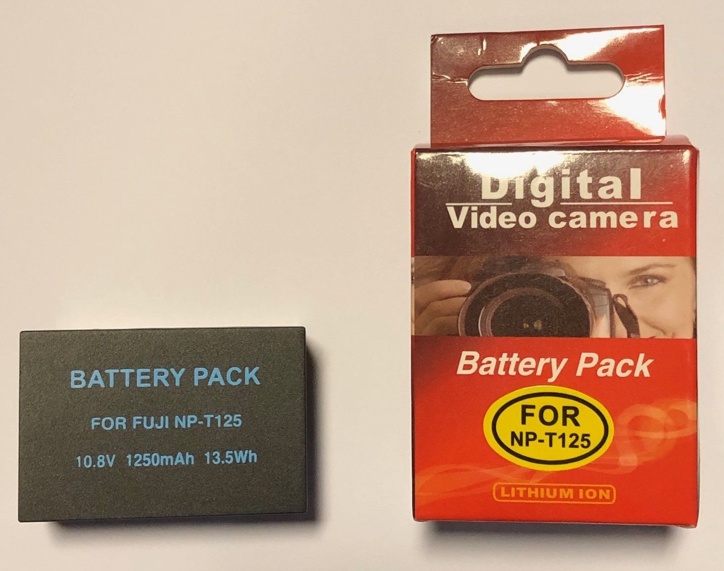 Abix Compatible Battery for Fujifilm NP-T125, 1250mAh for GFX 50S, GFX 50R, and GFX 100