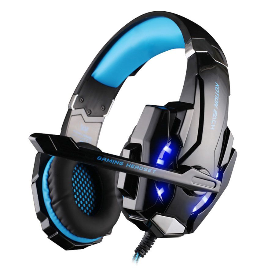 Kewalker KOTION EACH G9000 3.5mm Headset with Microphone and LED Light for iPhone 6/6s, Samsung S5, Xiaomi Smartphone