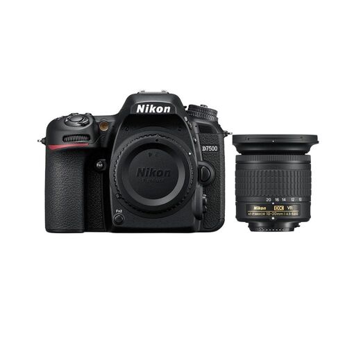 Cámara DSLR Nikon D7500 de 20,9 MP con objetivo AF-P 10-20mm f/4.5-5.6G VR DX