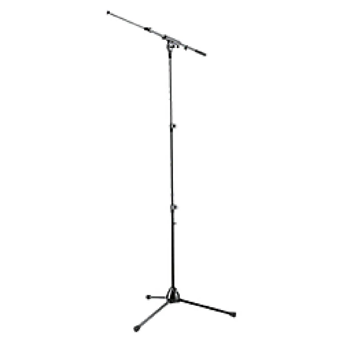 K&M 252BK - Microphone Stand - 3-Section - Telescopic - Black