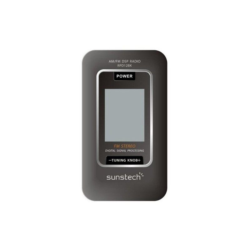 Sunstech RPD12BK AM/FM LCD Radio Transistor