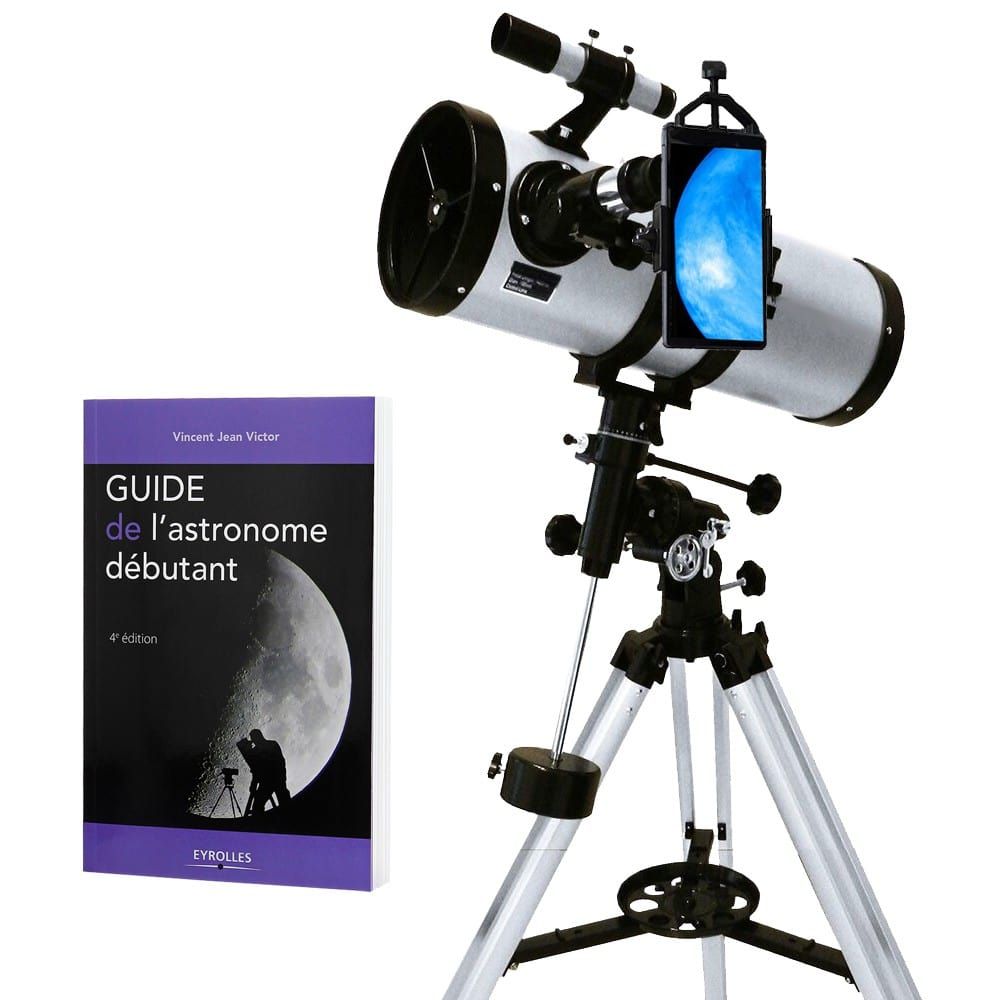 Pack complet télescope 150/1400 XXL Astrophotographie avec Lunette astronomique Zoom et Accessoires