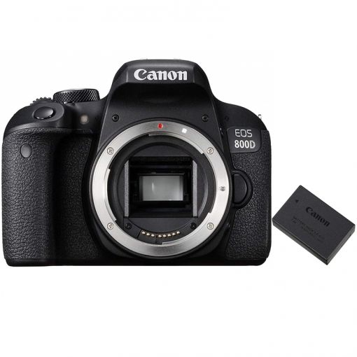 Canon EOS 800D Reflex 24.2MP Camera with Canon Battery LP-E17