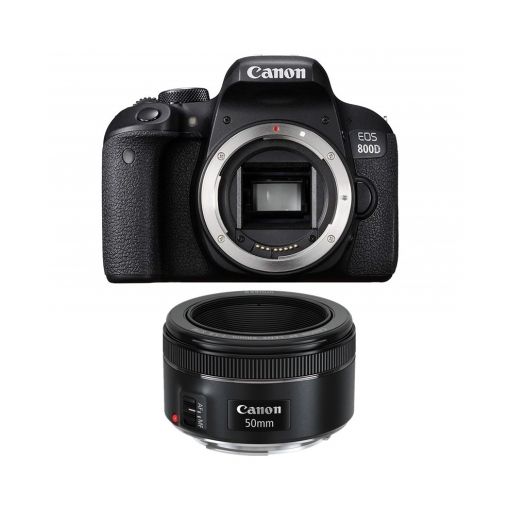 Canon EOS 800D 24.2MP + EF 50mm f/1.8 STM Camera Kit
