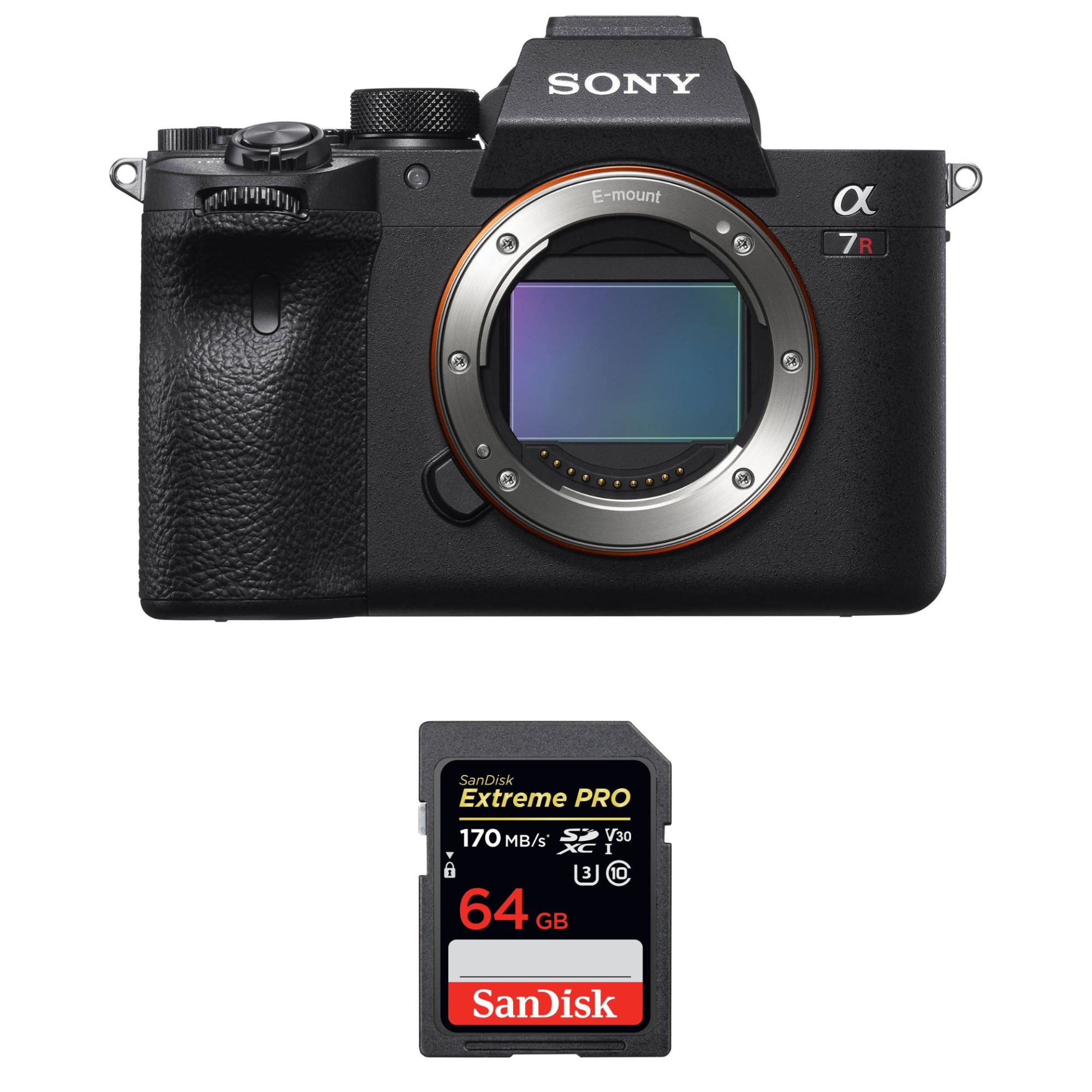 Sony ALPHA 7R IV Nu + SanDisk 64GB Extreme PRO UHS-I SDXC 170 MB/s 2-Year Warranty