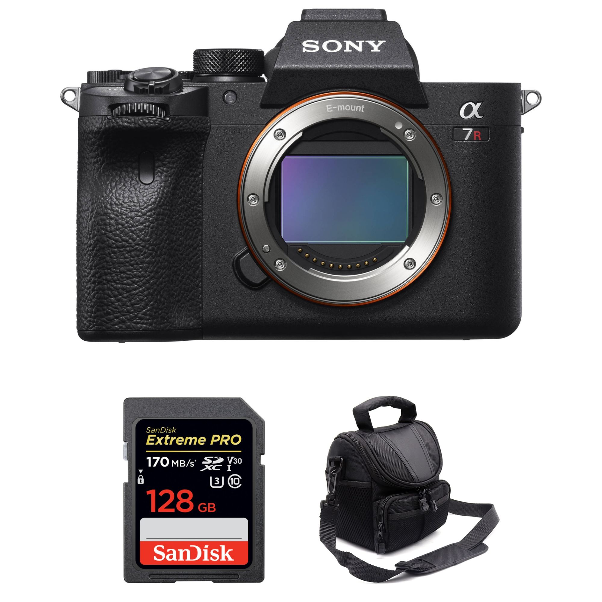 Sony ALPHA 7R IV Nu + SanDisk 128GB Extreme PRO UHS-I SDXC 170 MB/s + Sac Garantie 2 ans