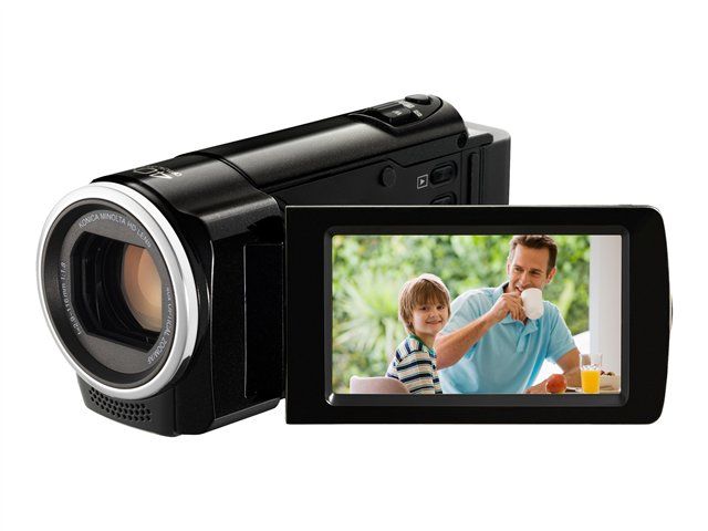 Cámara de video JVC Everio GZ-HM30BU - 720p - 1.5MP - Zoom óptico 40x - Lente Konica Minolta - Tarjeta de memoria Flash - Negro