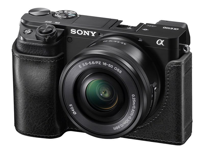 Sony a6100 - Digital Camera - Mirrorless - 24.2MP - APS-C - 4K/30fps - 3x Optical Zoom Lenses 16-50mm and 55-210mm - Wi-Fi, NFC, Bluetooth - Black
