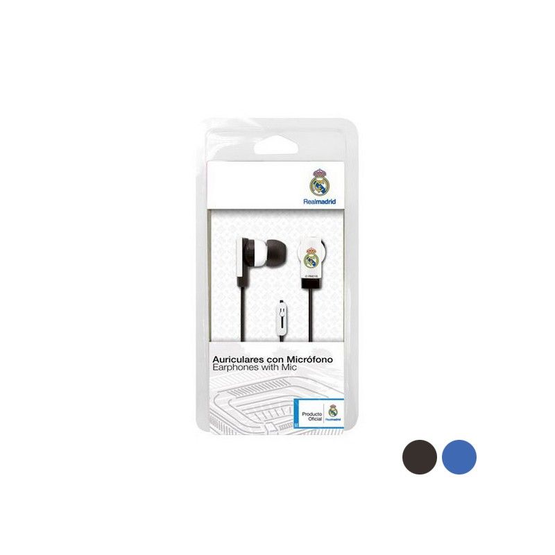 Real Madrid C.F. 3.5mm Button Headset - White