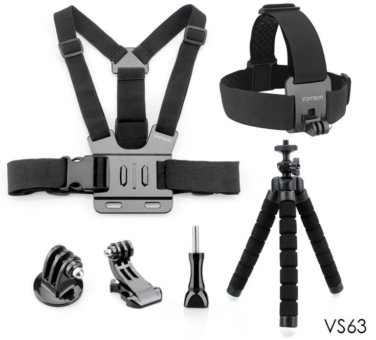 Ywei Octopus Tripod Mini Monopod Chest Strap Head Mount for GoPro Hero 5/4/3+