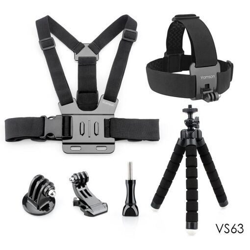 Soporte de cabeza Ywei pulpo trípode monopieze correa de pecho para GoPro Hero 5/4/3+