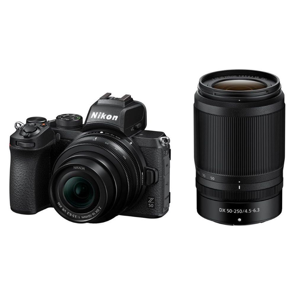 Nikon Z50 Mirrorless Camera Kit with 16-50mm and 50-250mm Lenses