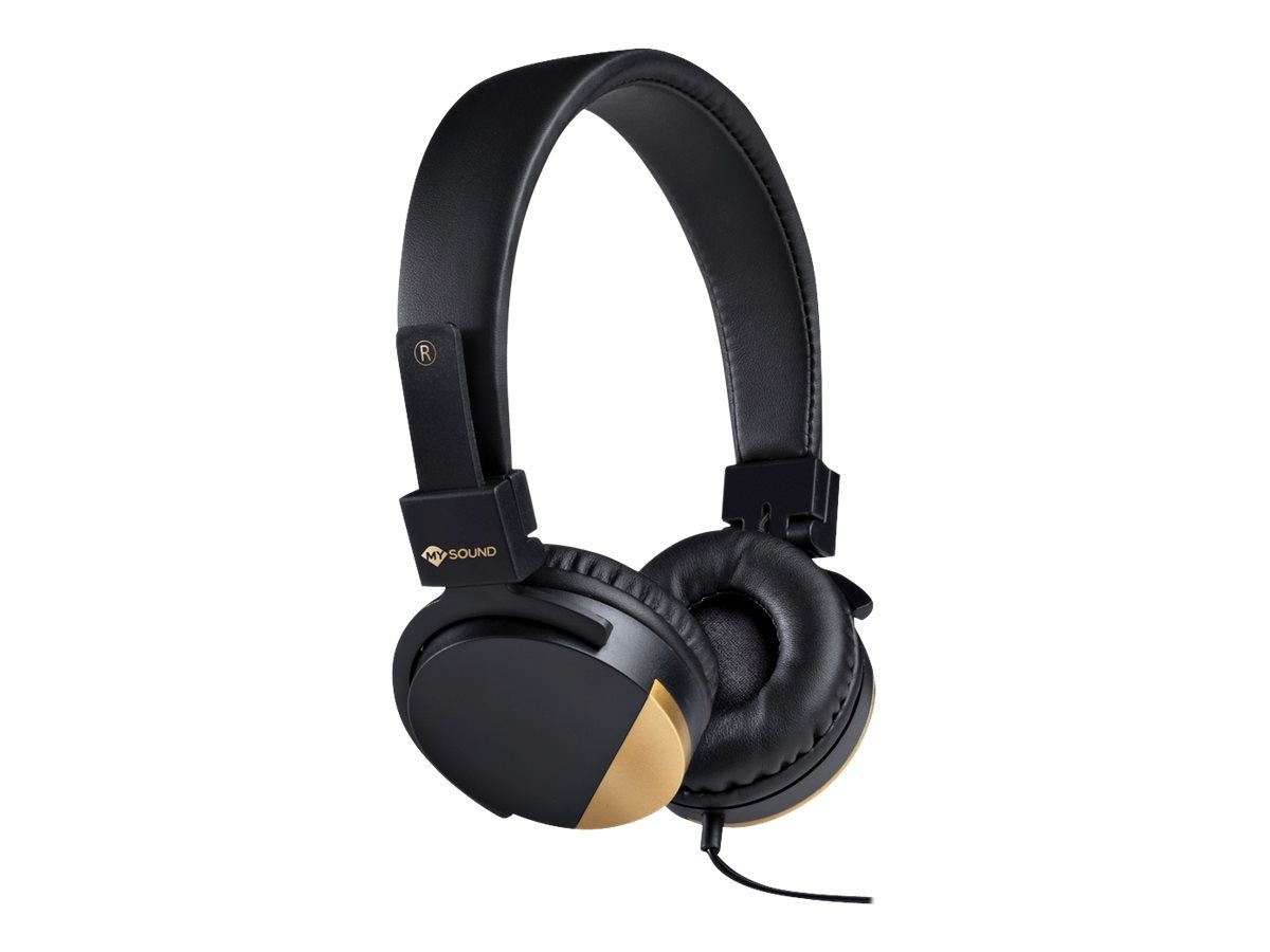 Meliconi Metal Speak Earphones - Wired Headphones with Microphone - Black