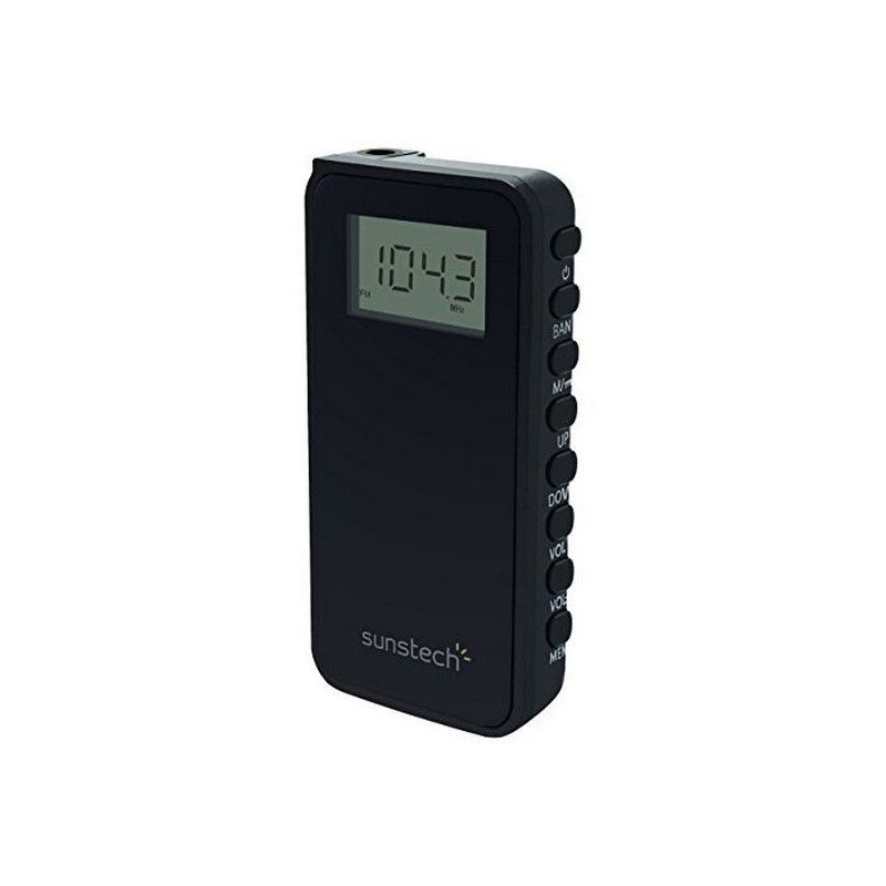 Radio numérique portable Sunstech RPD23BK Noir