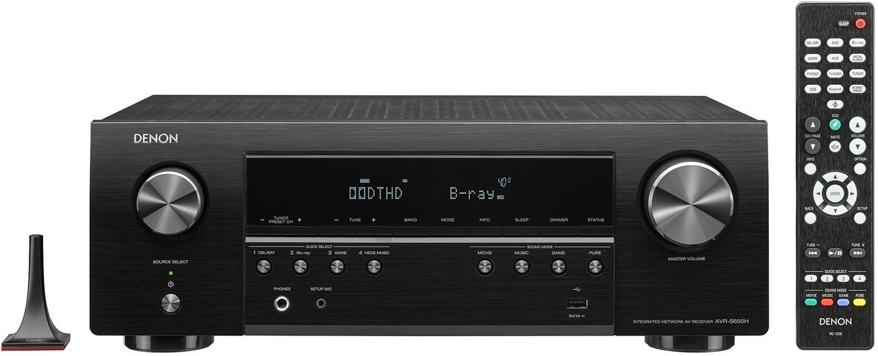 Denon 5.2 Channel 4K Home Cinema Amplifier (AVR-S650H)