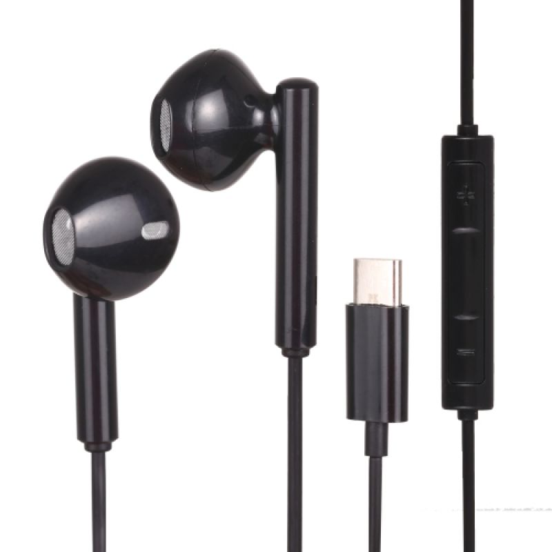 TAB Headset USB/Type-C Wired Earphone (Black)