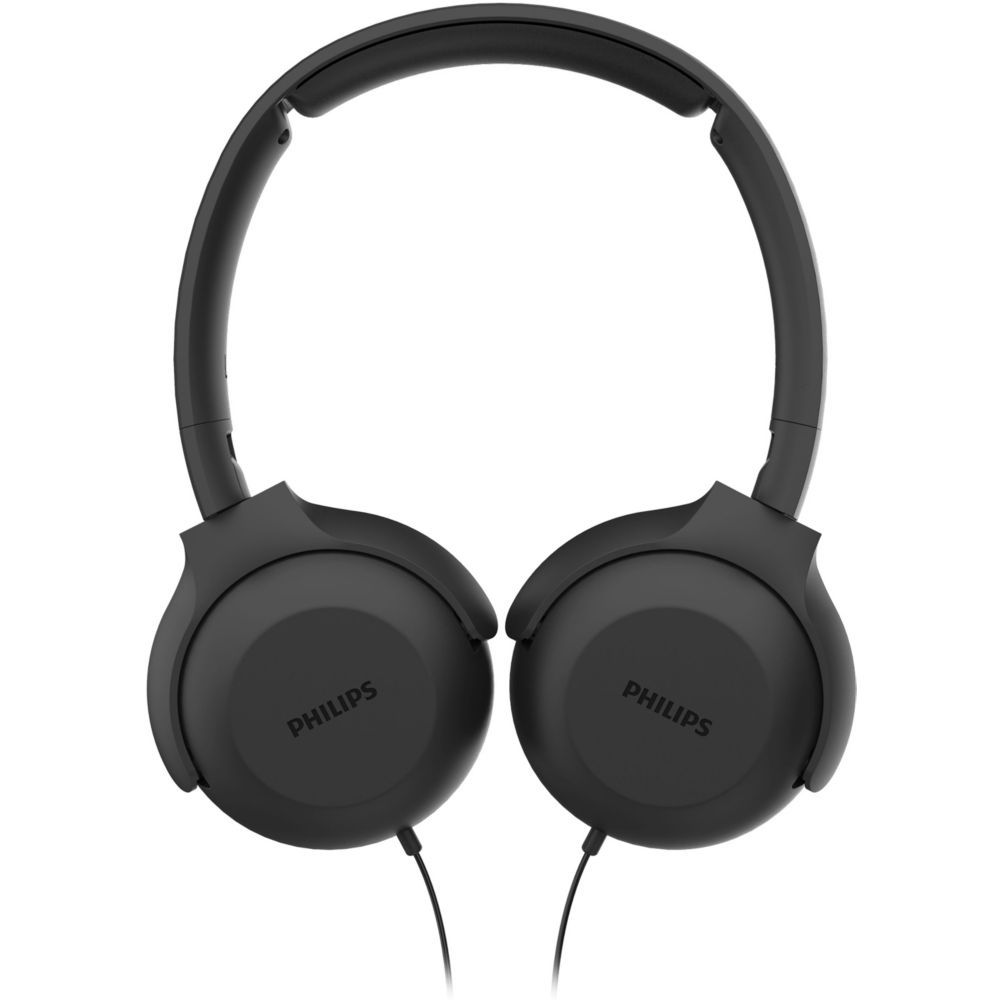 Philips TAUH201BK Headphones with Microphone - Over Ear - Wired - 3.5mm Jack - Black