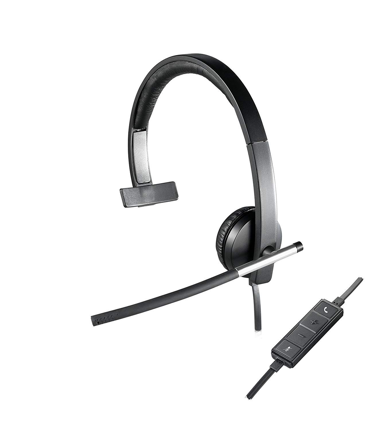 Logitech H650e Headset with Microphone (Black, Grey) USB