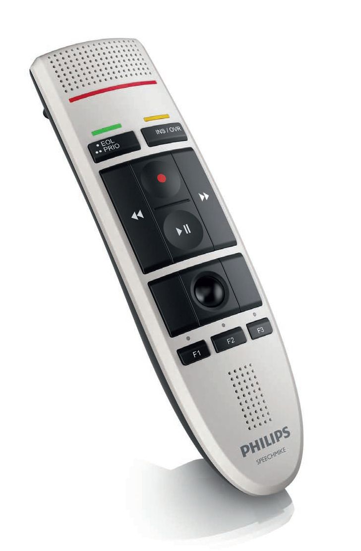 Philips SpeechMike USB LFH3200 Dictation Microphone - Black, Warm Grey