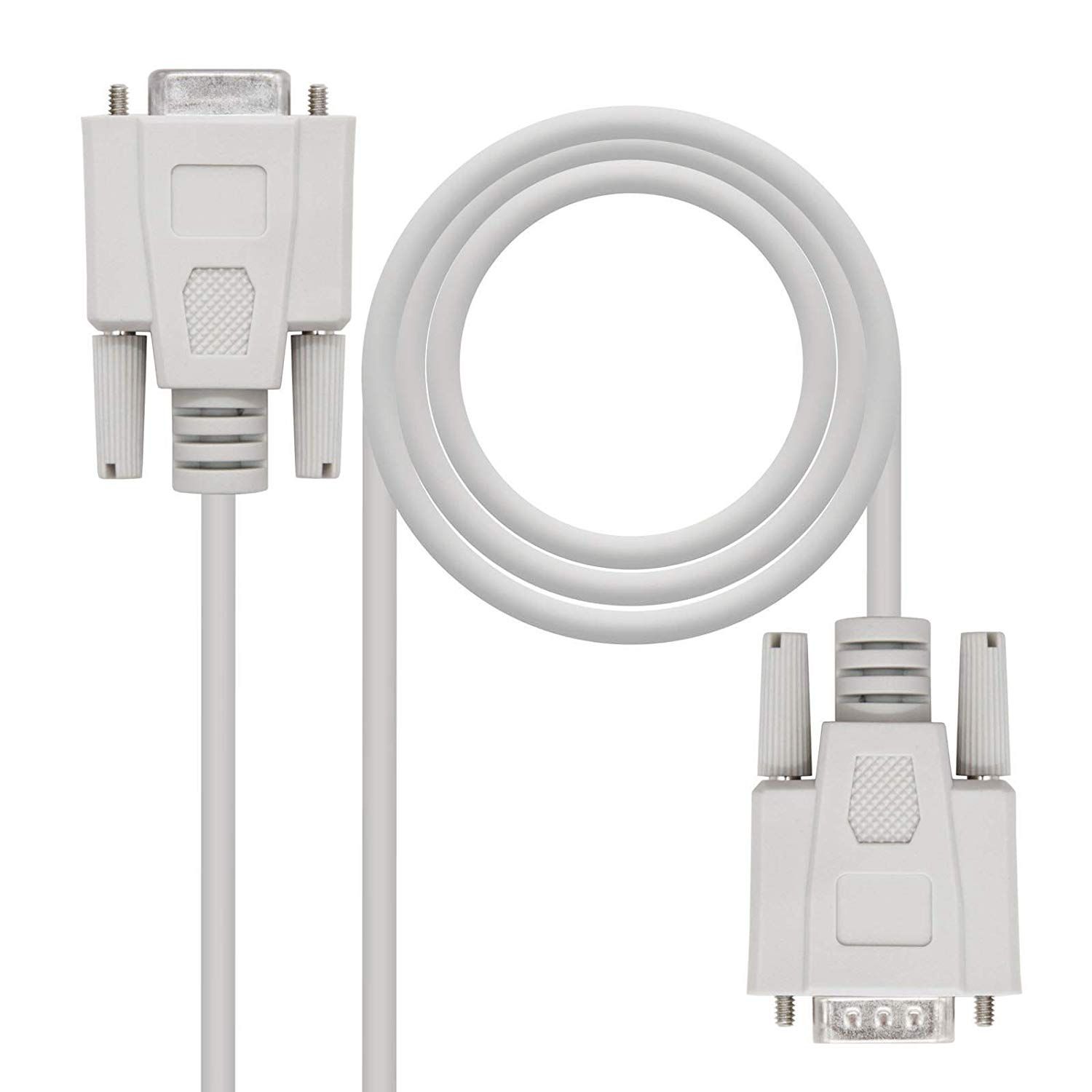 Nanocable Null Modem RS232 Cable, DB9, Male-Female, 1.8m