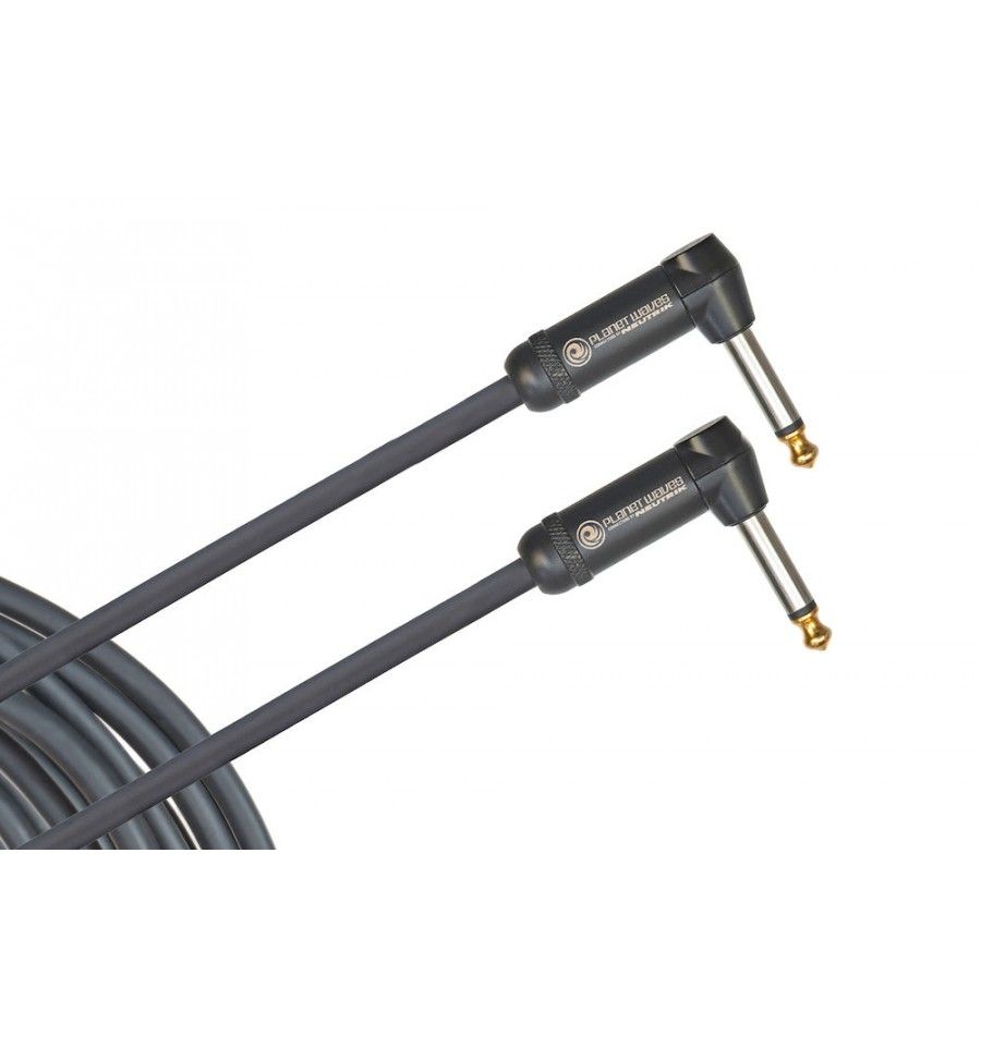 Planet Waves PW-AMSGRR-10 - Câble d'instrument American Stage à angle droit 3 m Noir