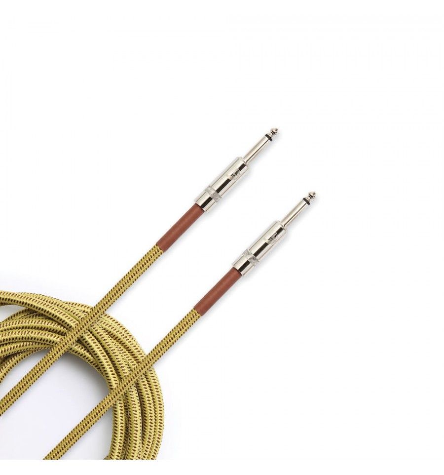 Planet Waves PW-BG-10TW - Custom Treated Instrument Cable, Tweed, 3m
