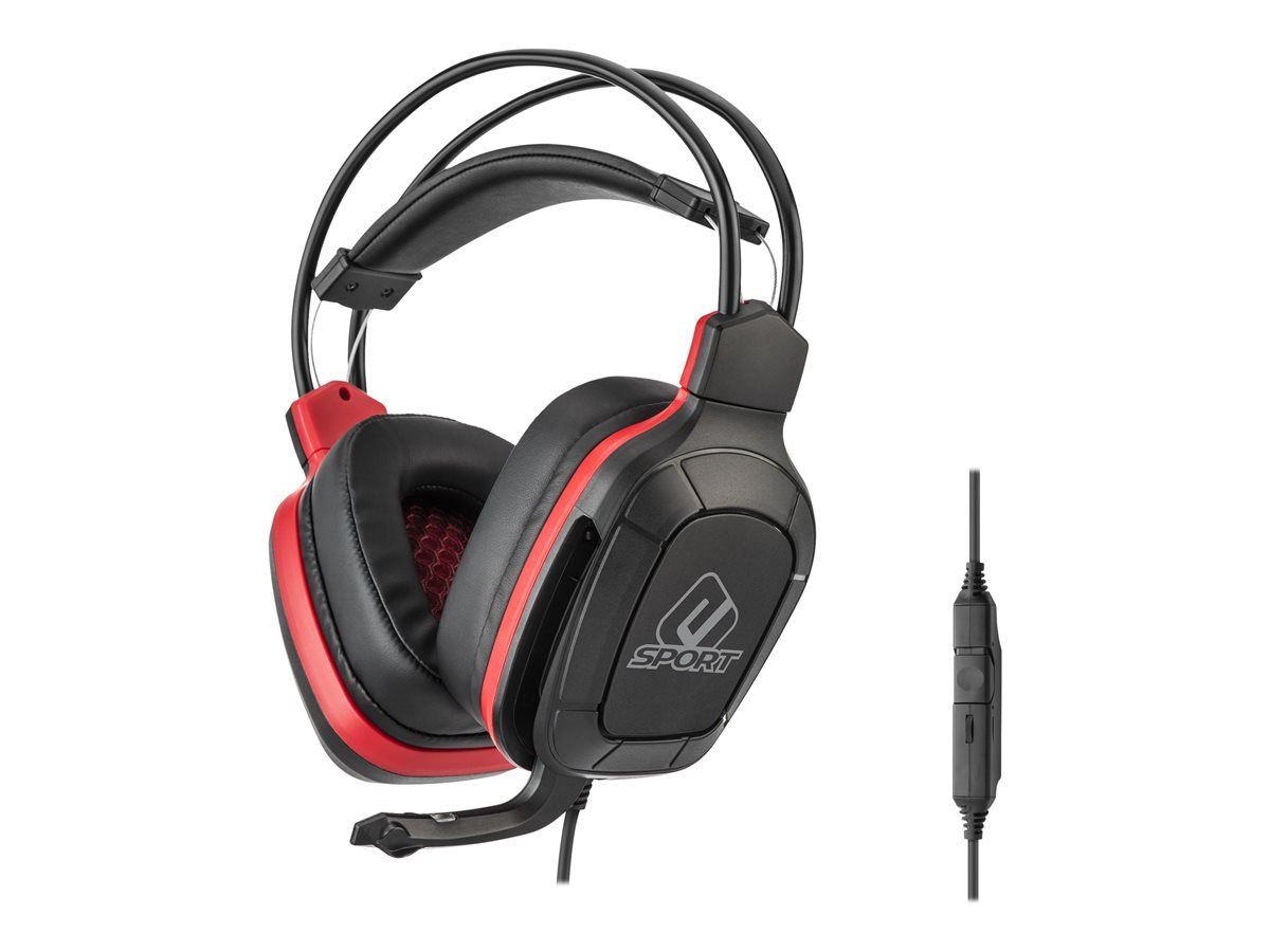 Subsonic Pro Gaming 50 - Red Sports Edition - Wired Headset - Circum-aural