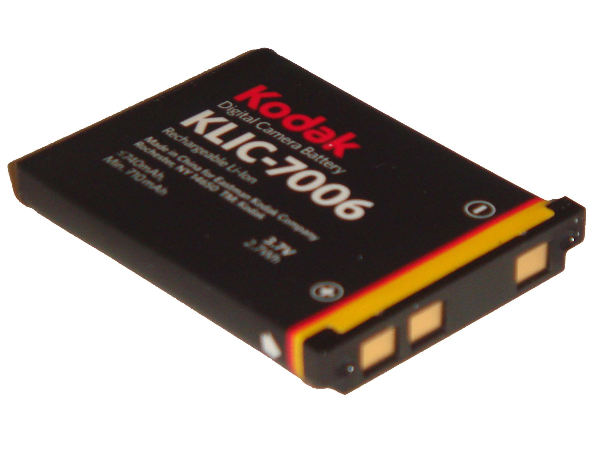 Kodak Li-Ion 710mAh (3.6V) Battery for Kodak EasyShare Camera Series, e.g. M530, M550, M575, M580, M883, etc. Replacement Battery: Klic-7006