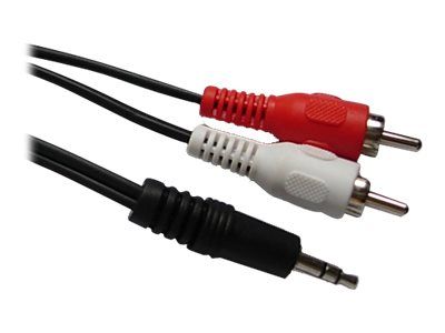 Lotronic Audio Cable - 3.5mm Stereo Mini to RCA x 2 Male - 1.5m