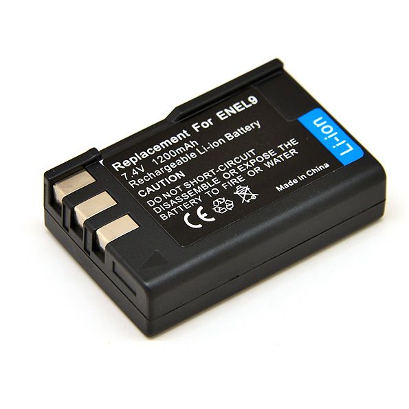 Izenet 7.4V 1200mAh Battery for Nikon D3000, D40, D40x, D5000, D60 (EN-EL9A Replacement)