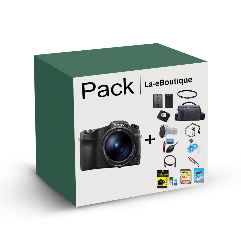 Sony Cyber-Shot DSC-RX10 IV Compact Camera 20.1MP + 64GB + Hoya Filter + Bag + Battery + Accessories