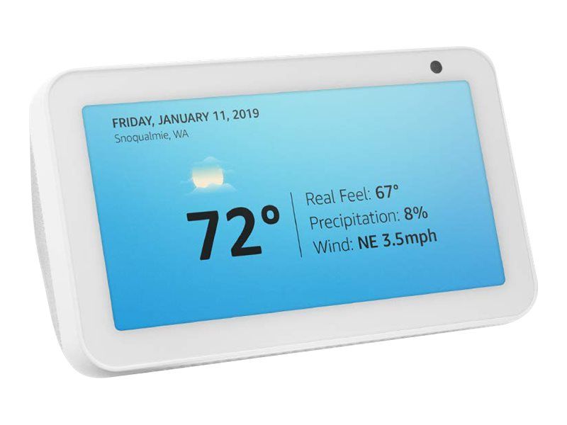Écran intelligent Amazon Echo Show 5 avec Alexa - Blanc, Gris