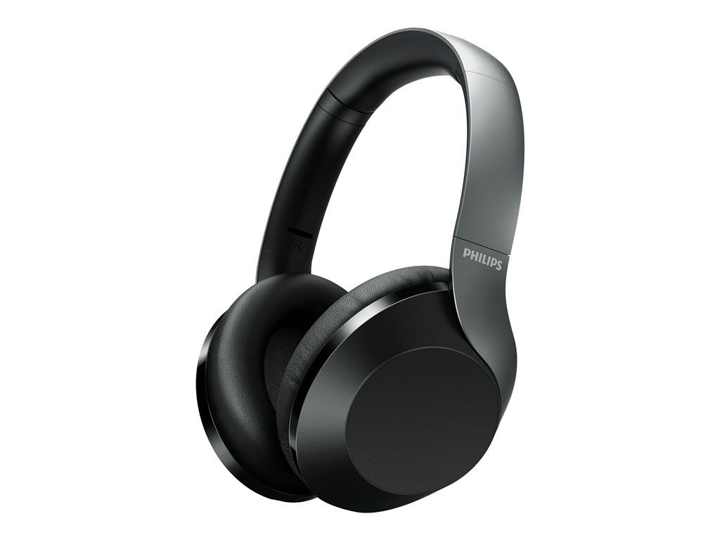 Philips Performance TAPH805BK - Bluetooth Headphones with Mic - Active Noise Cancellation - 3.5mm Jack - Black