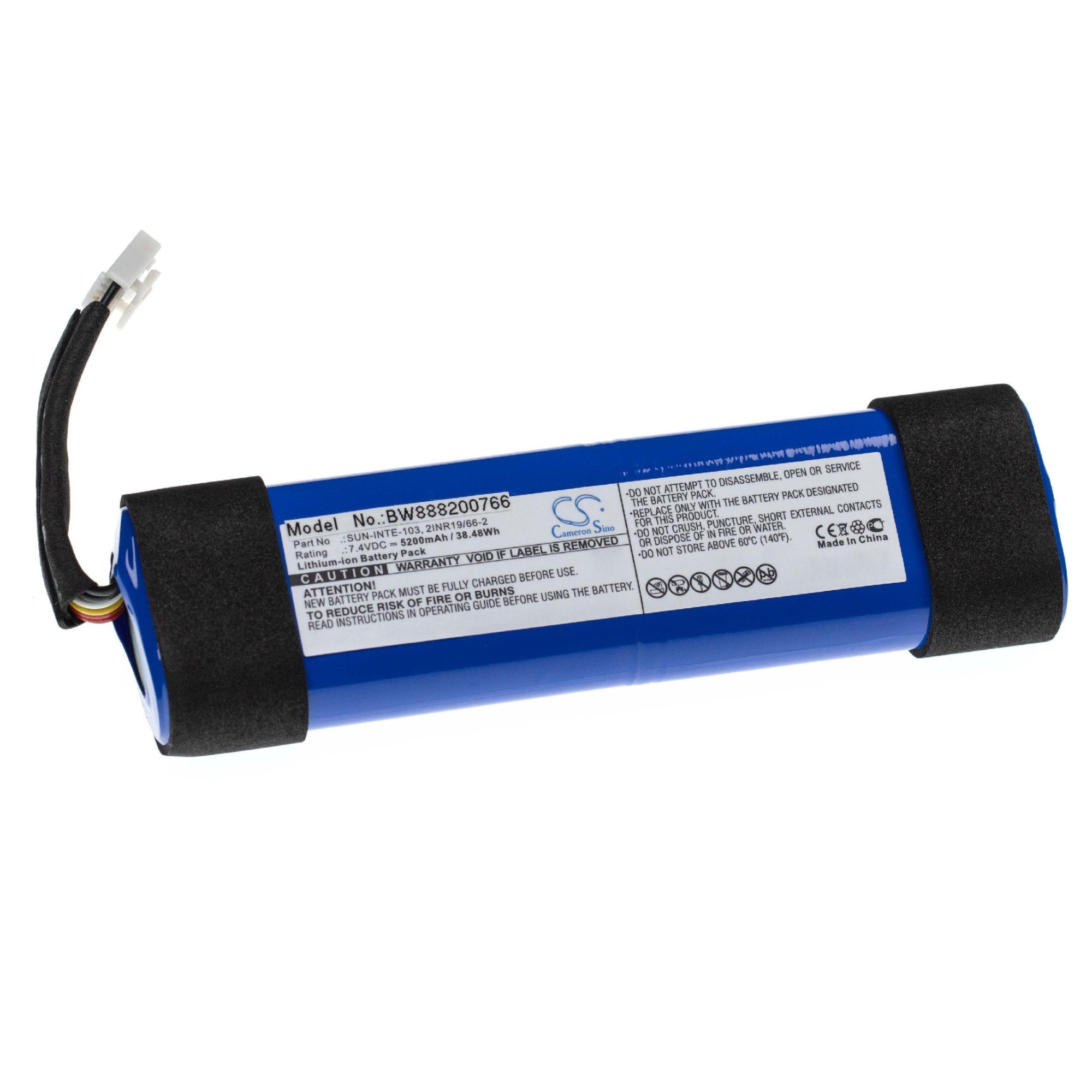vhbw JBL Xtreme 2 Battery - 5200mAh, 7.4V, Li-Ion