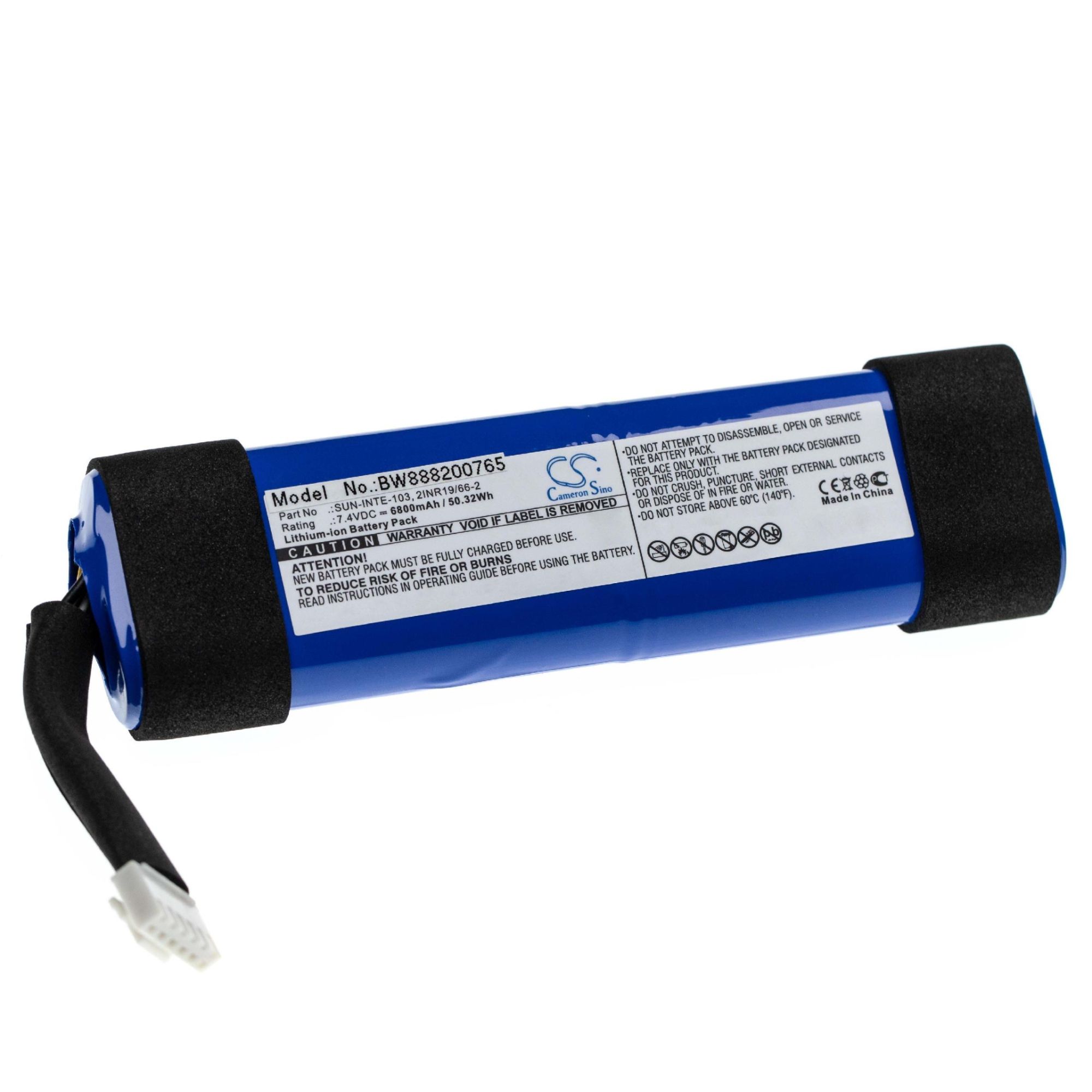 vhbw JBL Xtreme 2 Battery - 6800mAh, 7.4V, Li-Ion