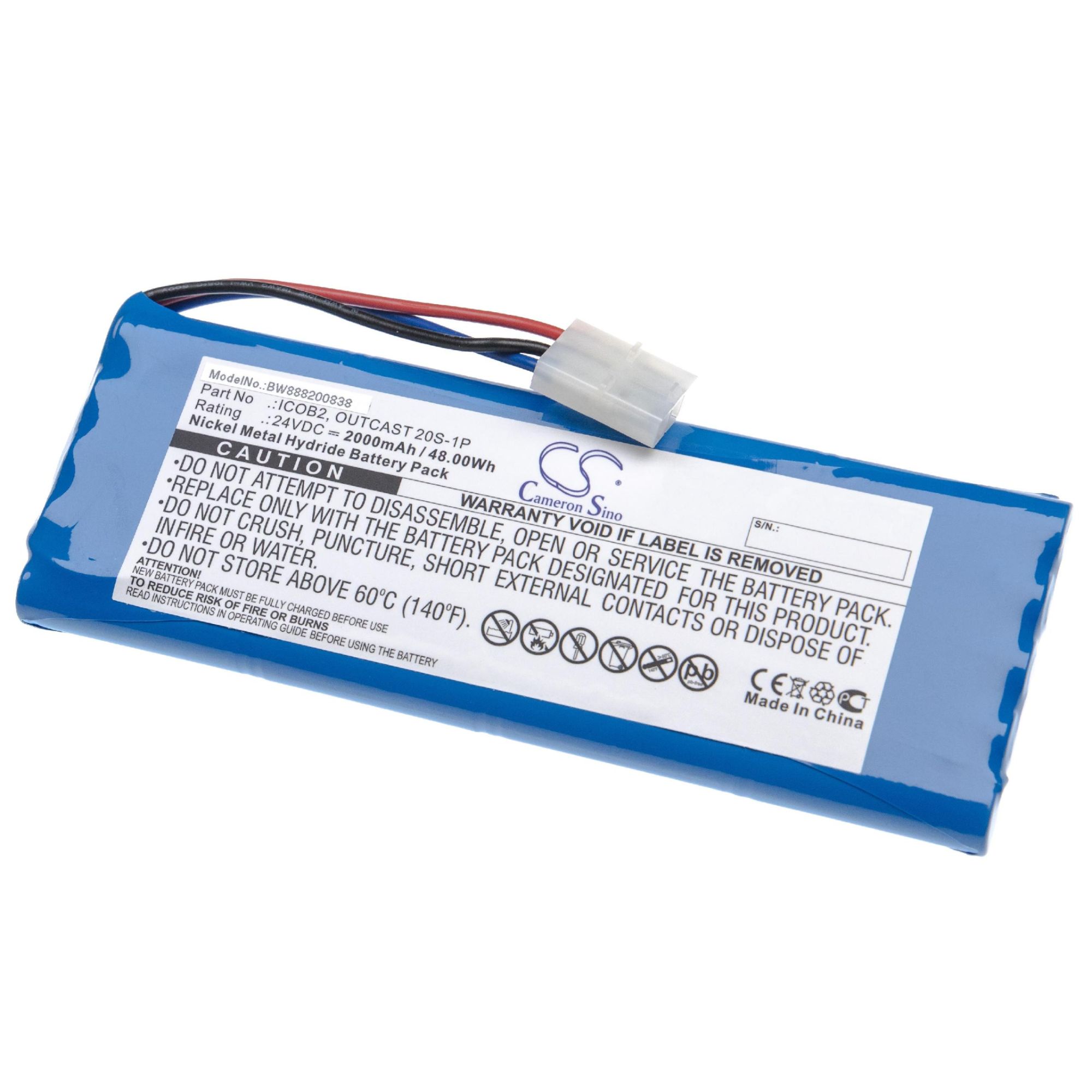 Soundcast Outcast ICO420/ICO421 Compatible Battery (2000mAh, 24V, NiMH)