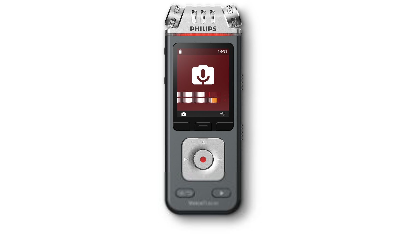 Philips Digital Voice Tracer DVT7110 - 8GB Digital Voice Recorder - Chrome & Anthracite