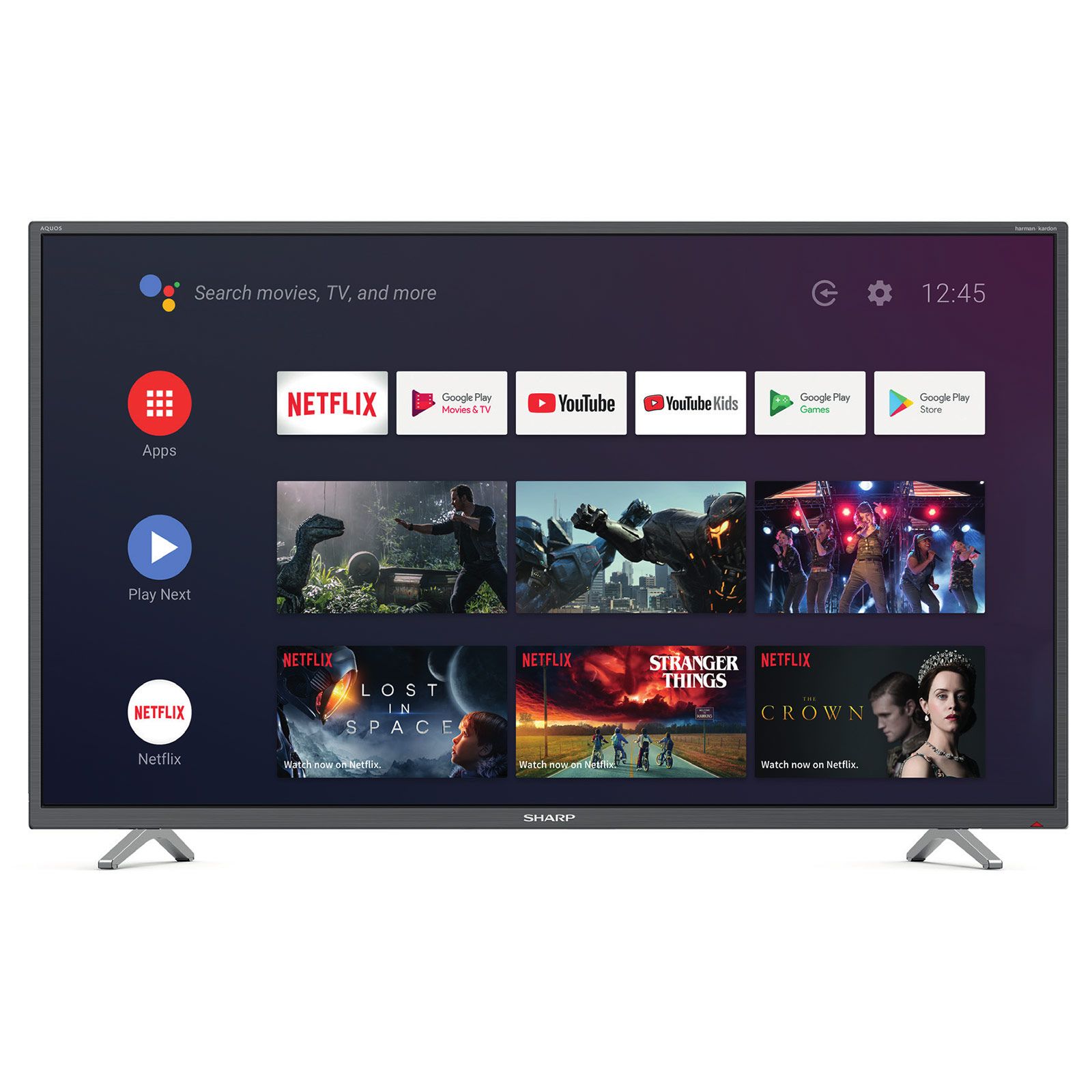 Sharp 50BL2EA - Téléviseur LED 4K Ultra HD 50' (127 cm) - Résolution 3840 x 2160 - HDR - Android TV - Wi-Fi - Bluetooth