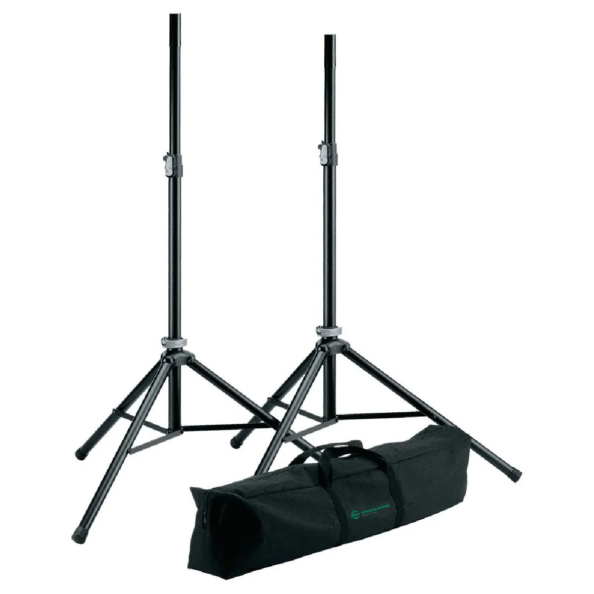 K&M 21449 - Enclosure Stand with Push-Button Lock - Aluminum - Case Included