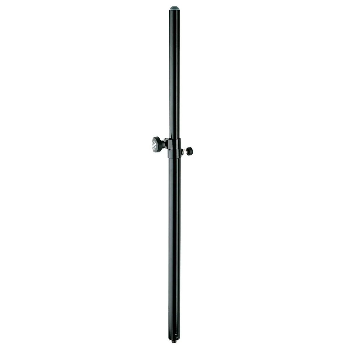K&M 21337 - Adjustable Coupling Bar for Speakers - Security Pin - Black Steel